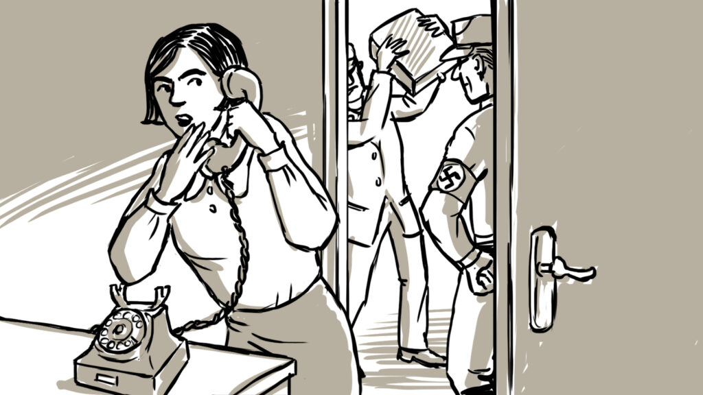 S26-1 Kaethe am Telefon RGB