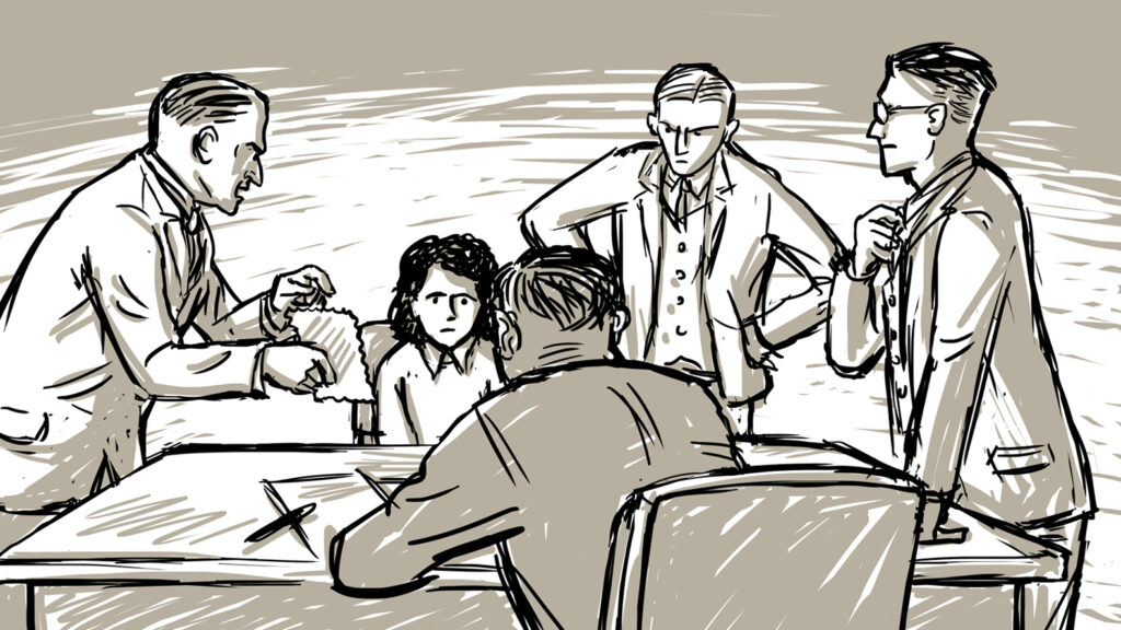 Still Szene 21 Anna wird verhoert